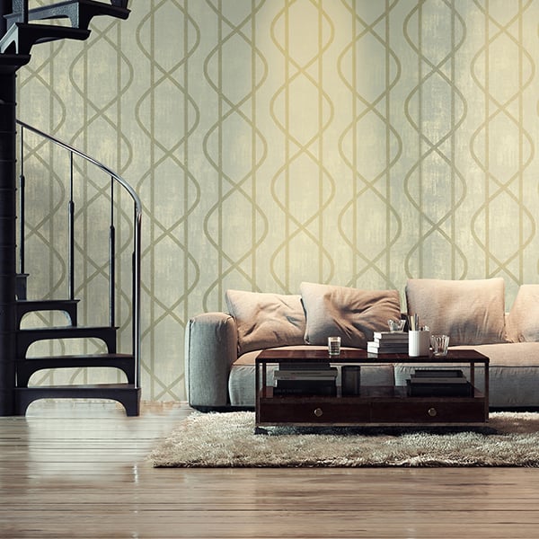 Galerie Wallpaper Product code: 81215R - Universe Wallpaper Collection - Green Gold Bronze Colours -  
