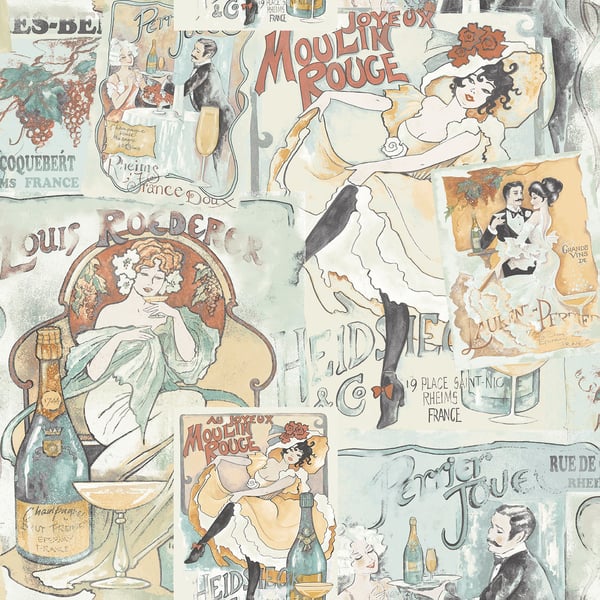 Galerie Wallpaper Product code: G56116 - Nostalgie Wallpaper Collection - Green Colours -  