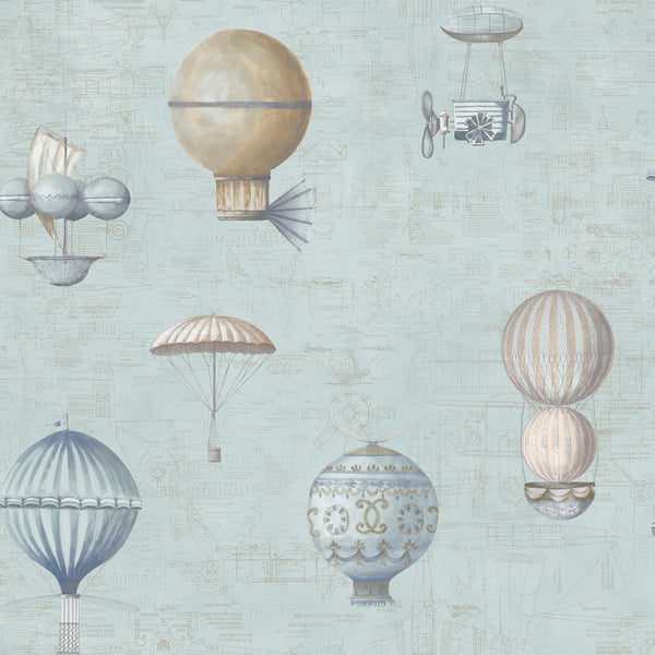 Galerie Wallpaper Product code: G56200 - Nostalgie Wallpaper Collection - Blue Colours -  