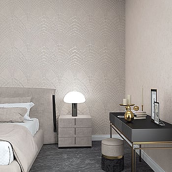 Galerie Wallcoverings Product Code 32280 - Avalon Wallpaper Collection - White Pearl Colours -  