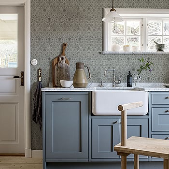 Galerie Wallcoverings Product Code 51018 - Blomstermala Wallpaper Collection - Grey Colours -  