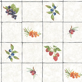 Galerie Wallcoverings Product Code G45417 - Just Kitchens Wallpaper Collection - Taupe Red Blue Colours -  
