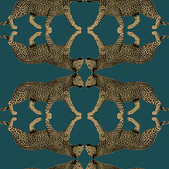 Galerie Wallcoverings Product Code NHW1034 - Enchanted Wallpaper Collection - Teal Gold Colours -  